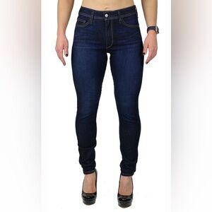 Fran Denim Nicole High Rise Skinny Dark Wash Jeans